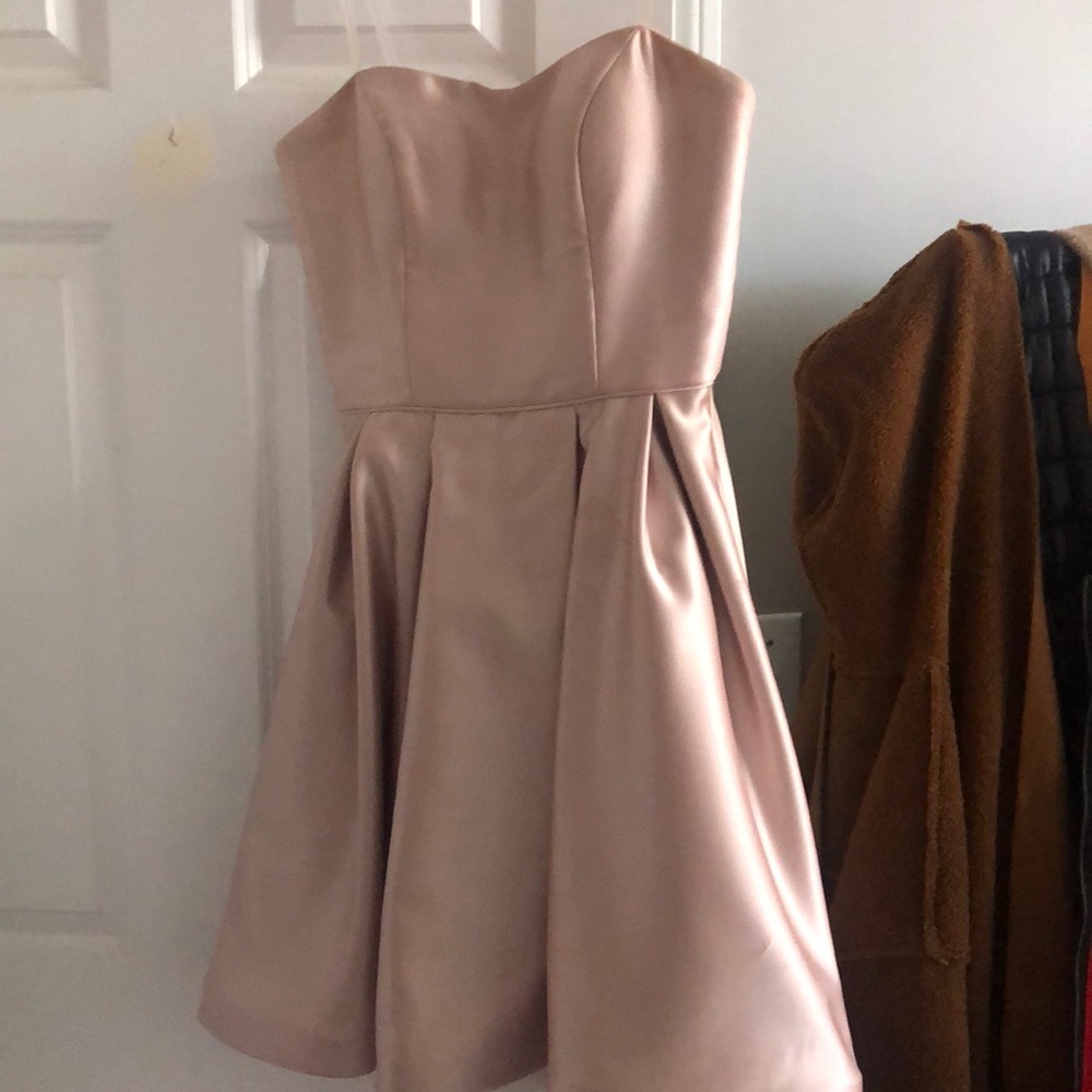 Champagne pink party dress
